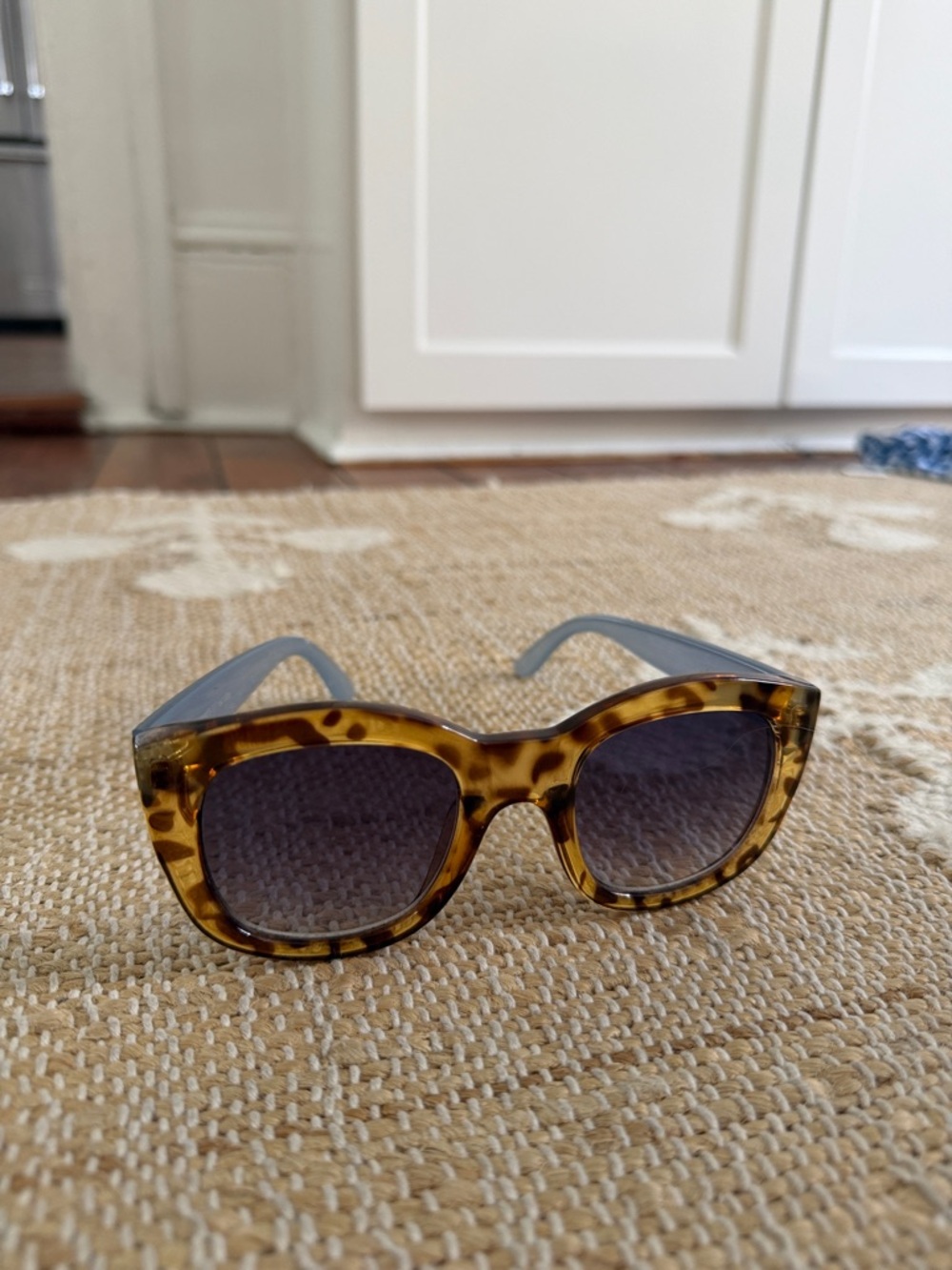 Lespec Tortoiseshell Sunglasses - Amber/Brown blue